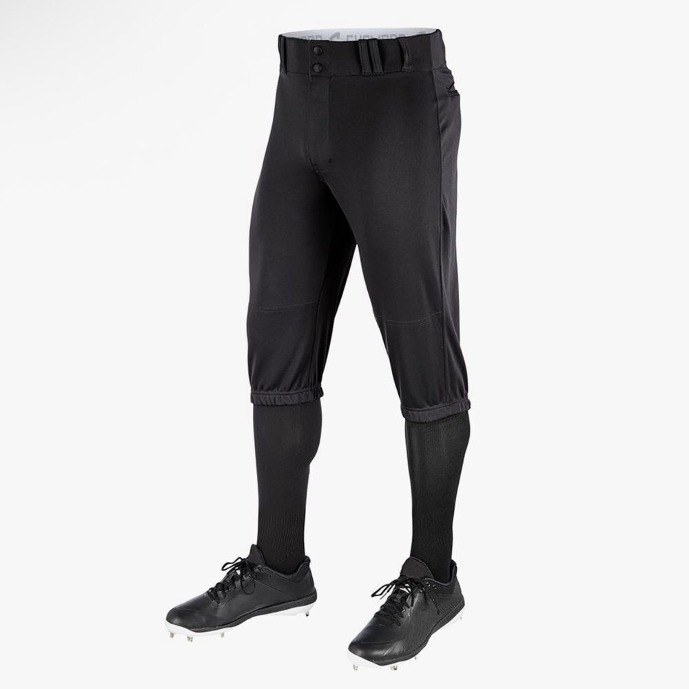 Champro Men's Black Triple Crown Baseball Pant Knickers with Braid Medium M